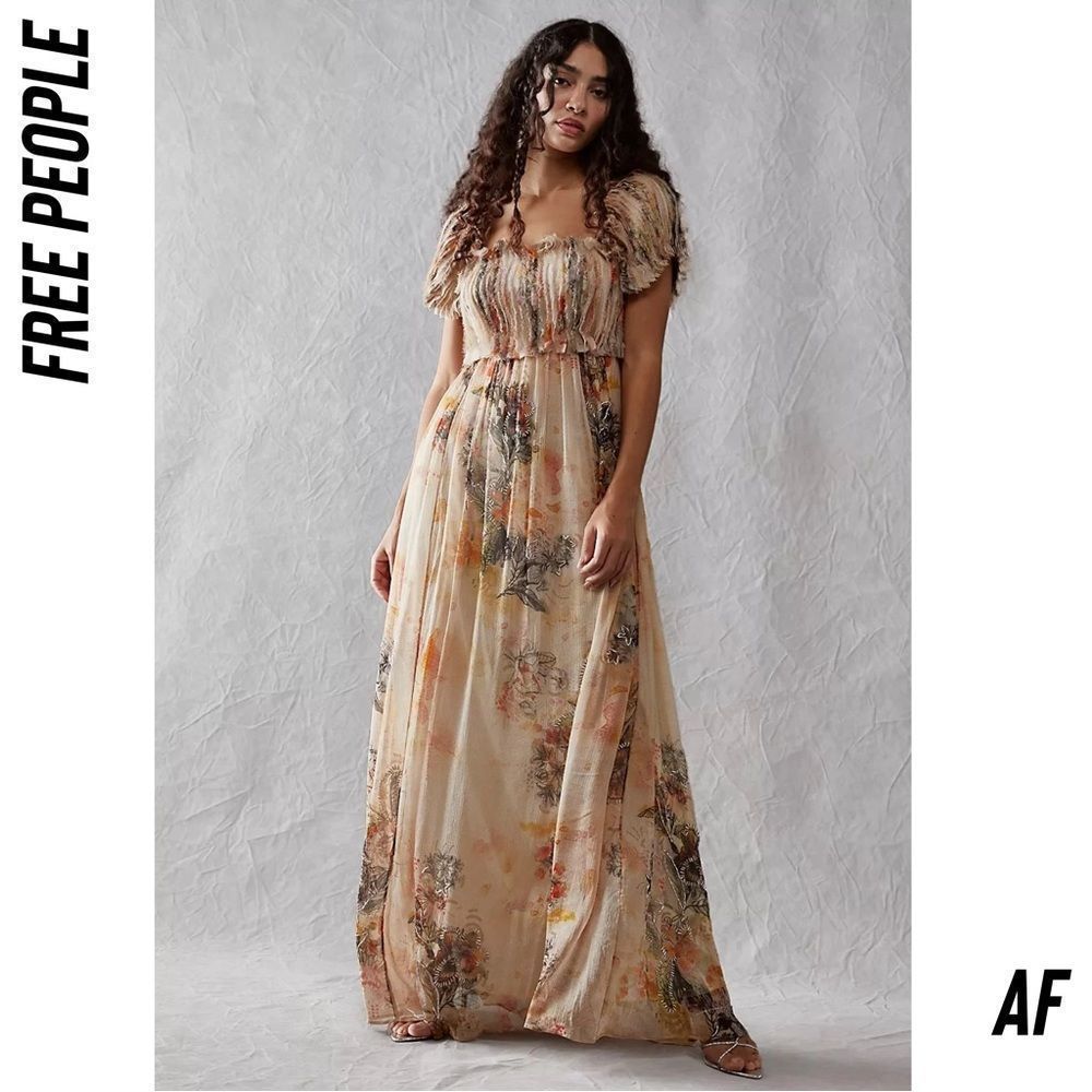 FREE PEOPLE IRINA MAXI DRESS STUNNING DRESS - Picture 13 of 14